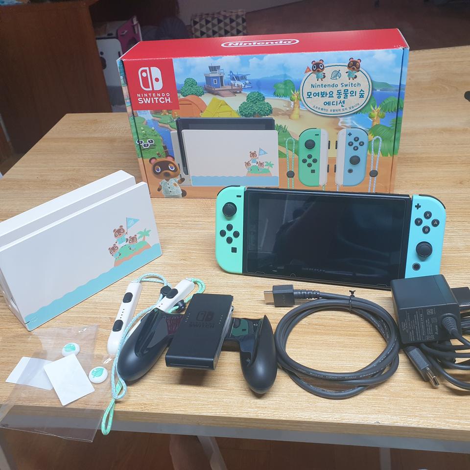 닌텐도스위치 동물의숲에디션+동숲
