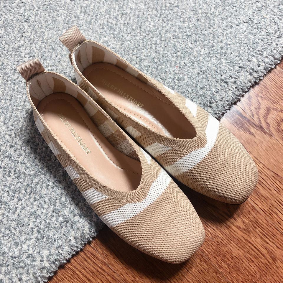 질스튜어트 니트 플랫슈즈 진짜새거..