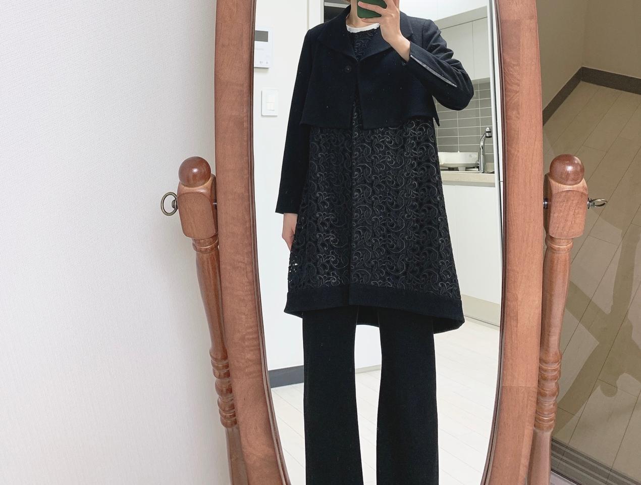 정품 이상봉 레이스 코트