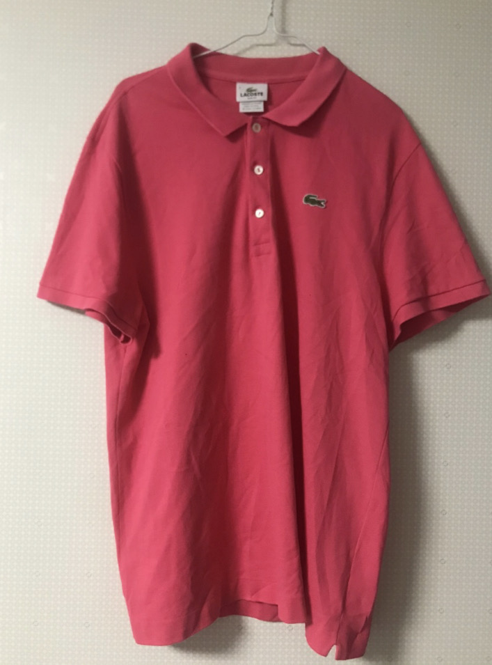 라코스테 정품 다홍색 카라티