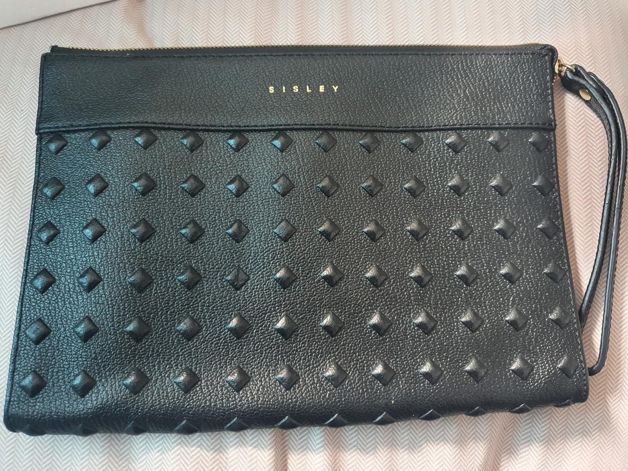 올블랙! 시슬리 클러치백