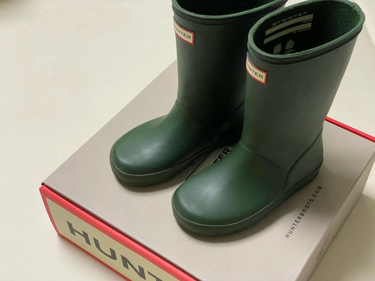 헌터 키즈 레인부츠