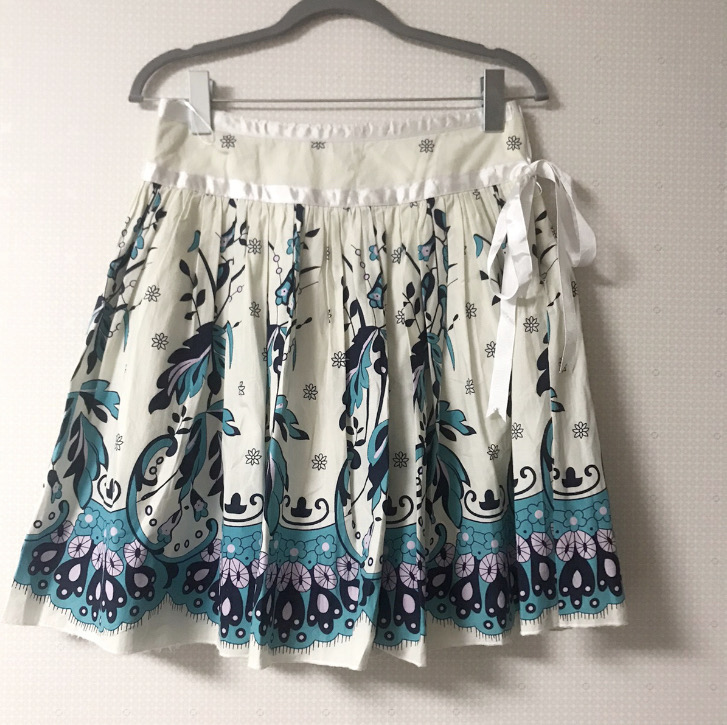 에스닉 플레어 스커트