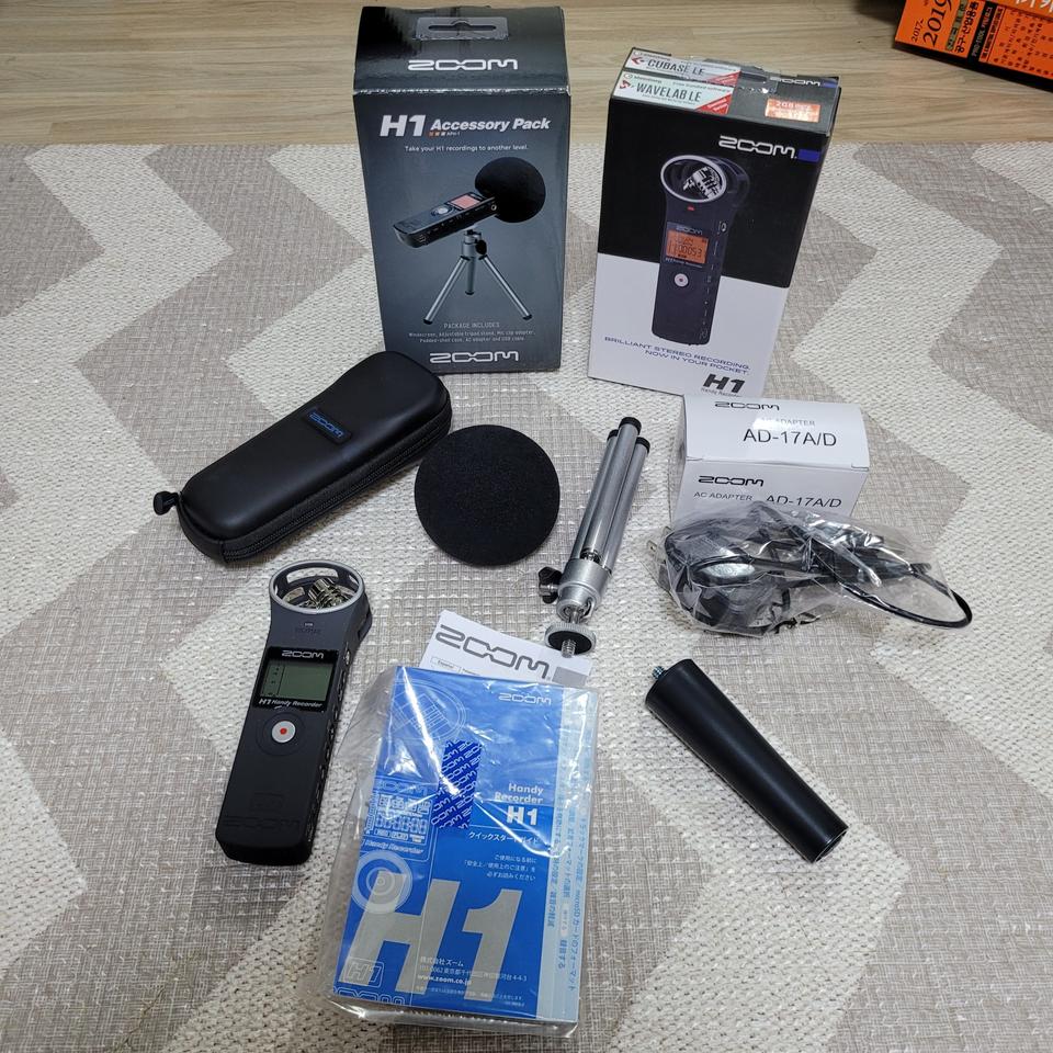 (풀셋) asmr 마이크 줌h1 정품 액세서리 패키지 포함