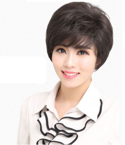 마티 통 가발 중년가발 숏컷가발 통가발