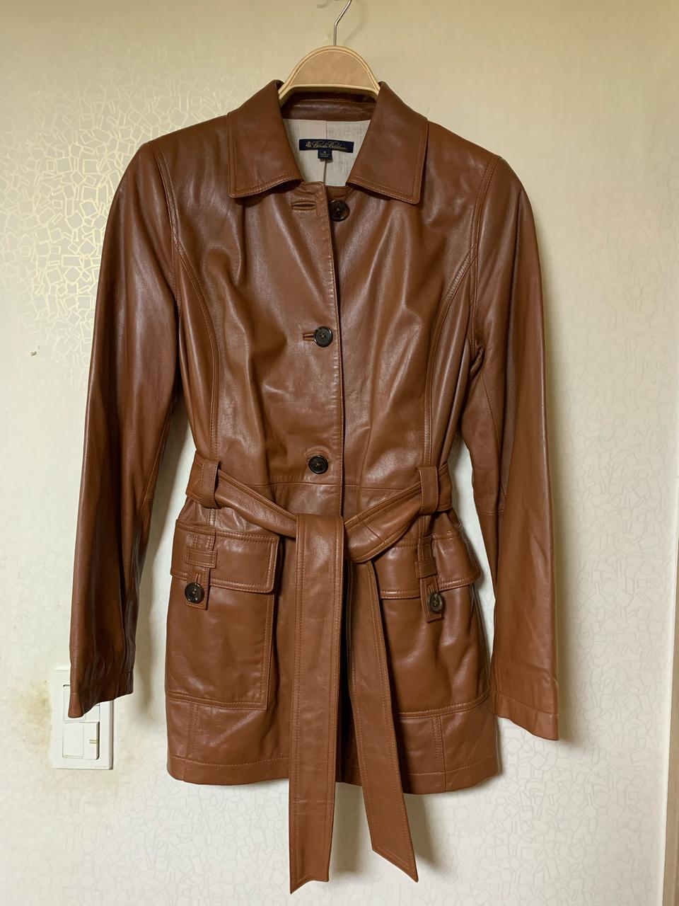 브룩스브라더스 베지터블 가죽코트 사이즈8(55~66)새상품