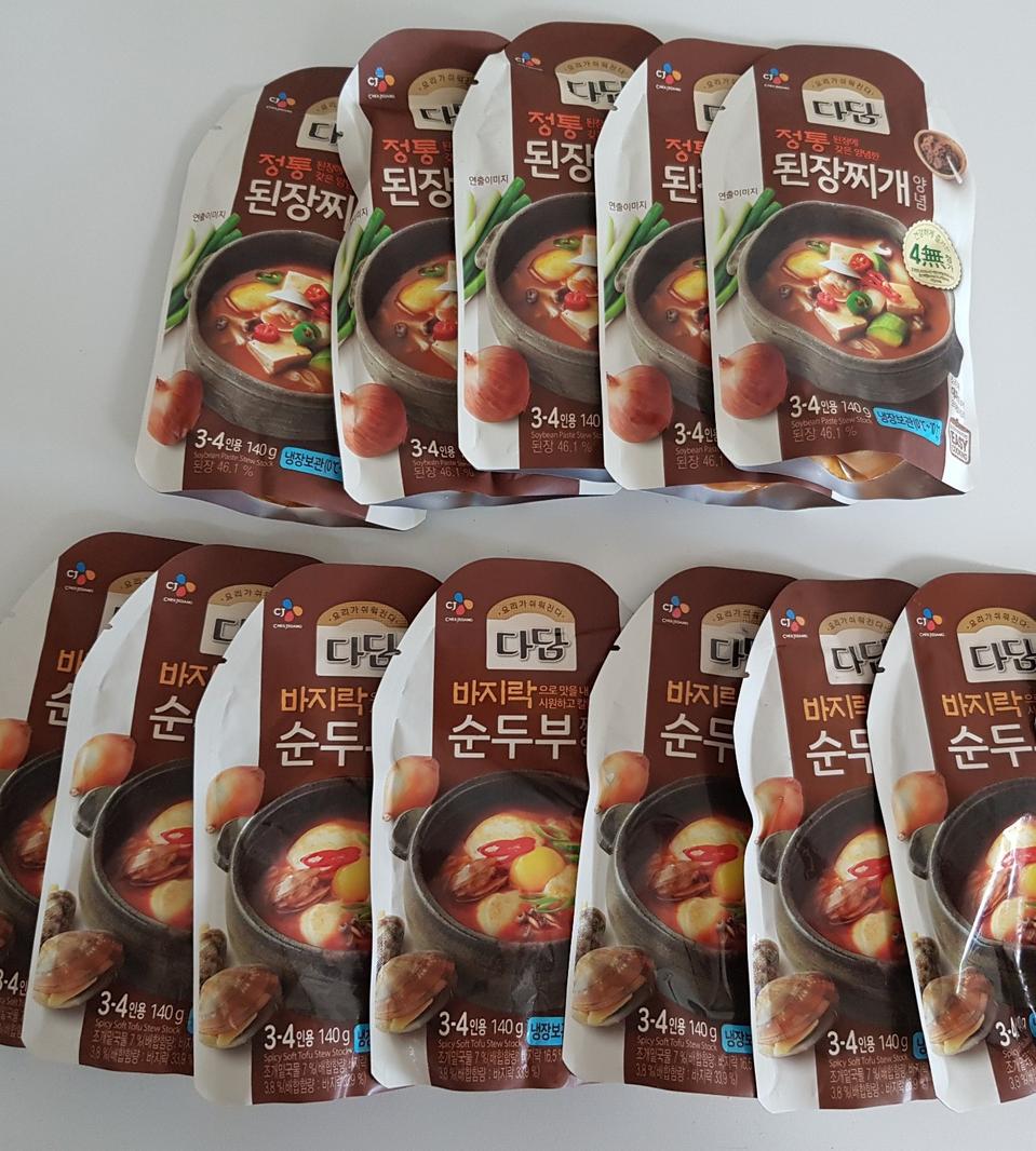 택포) 다담 된장5개+ 순두부 7개,총 12봉