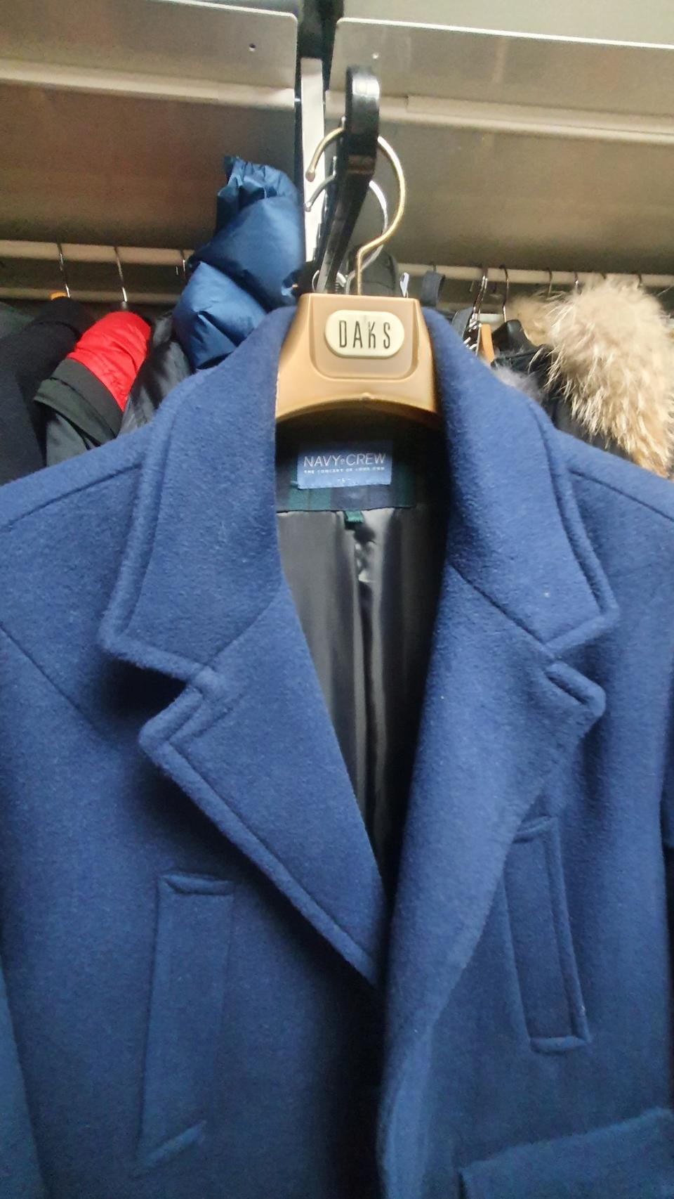 오버핏 블루겨울코트 105