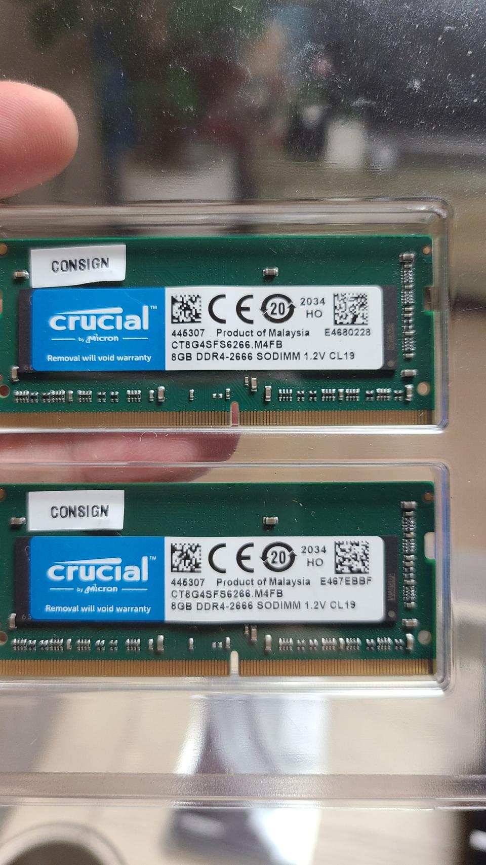 노트북 램 ddr4 8g 2666 ×2개 판매 합니다