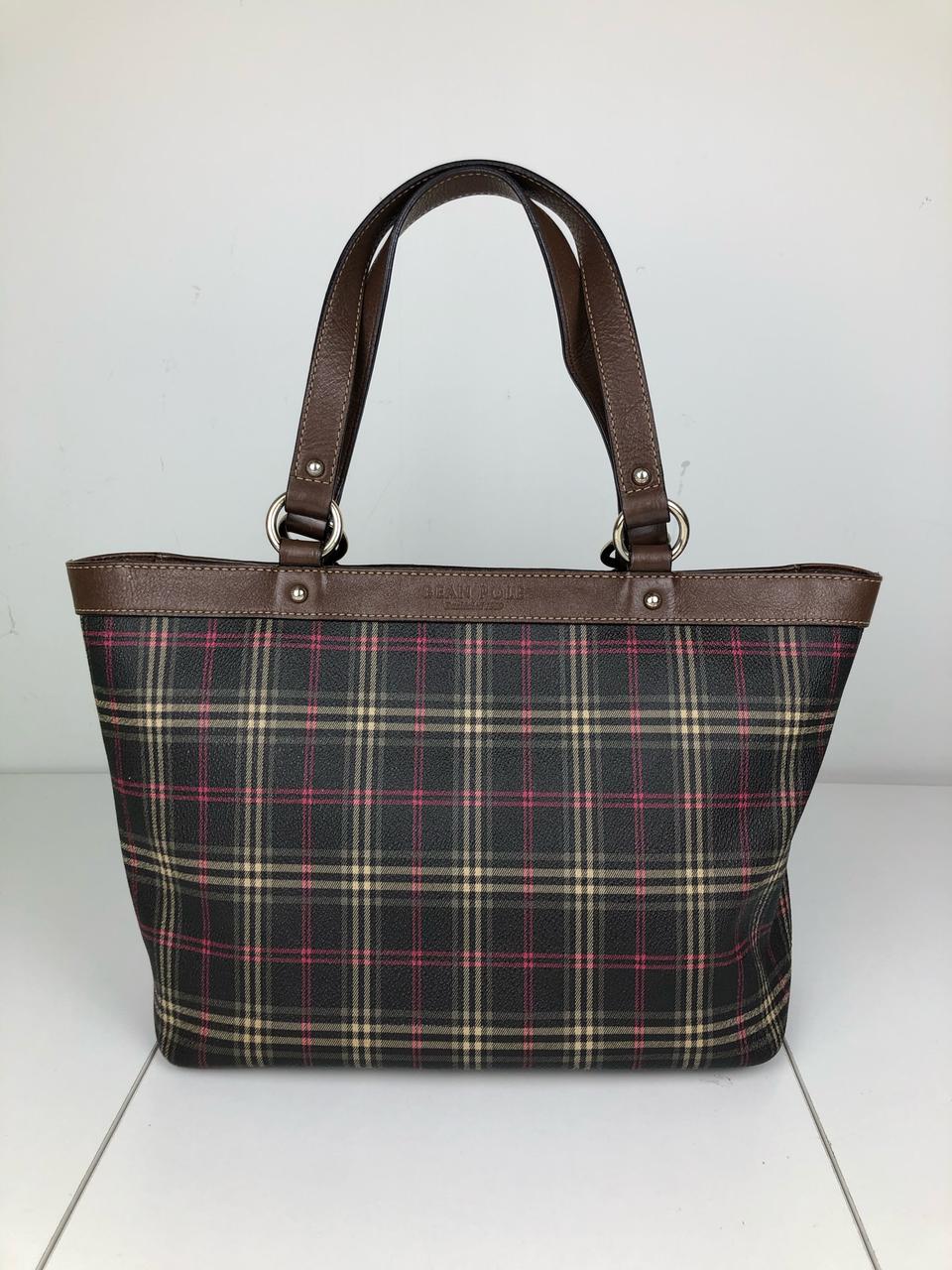 빈폴 체크 숄더백 토트백