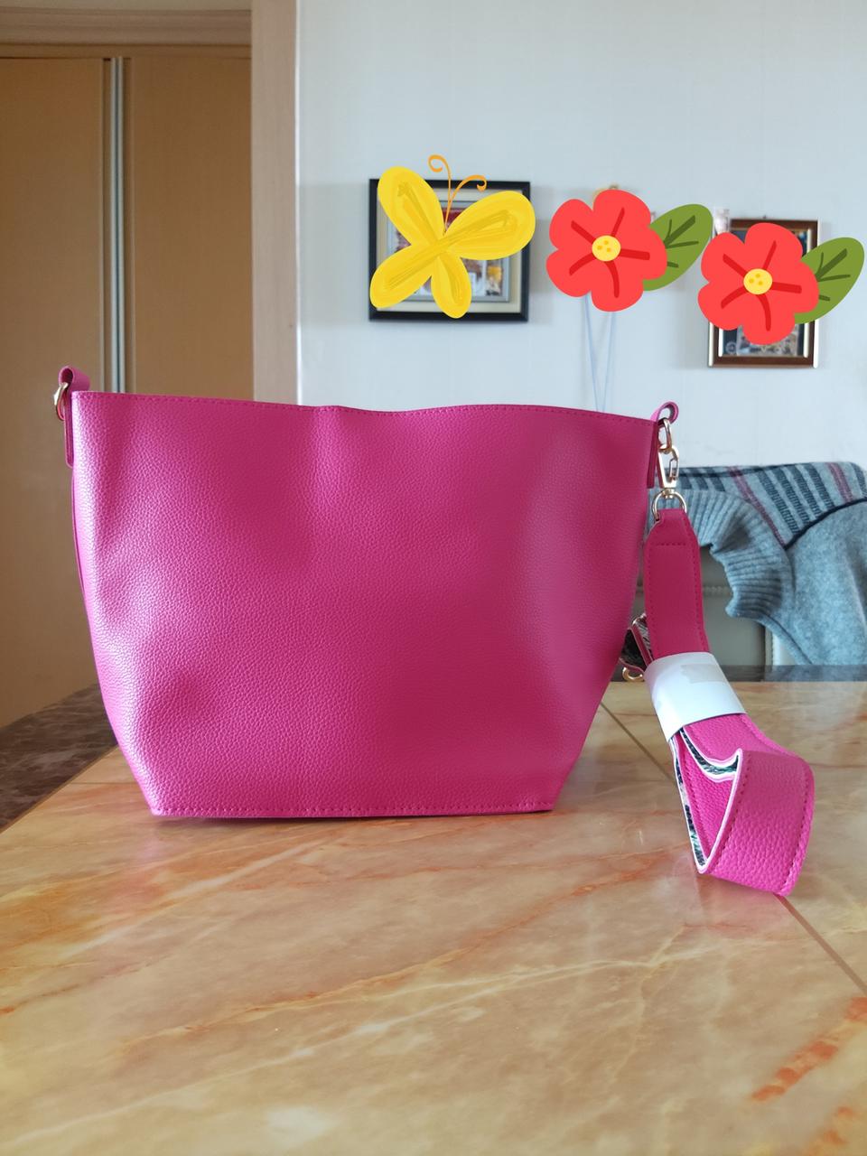 핑크가죽 호보백 새제품