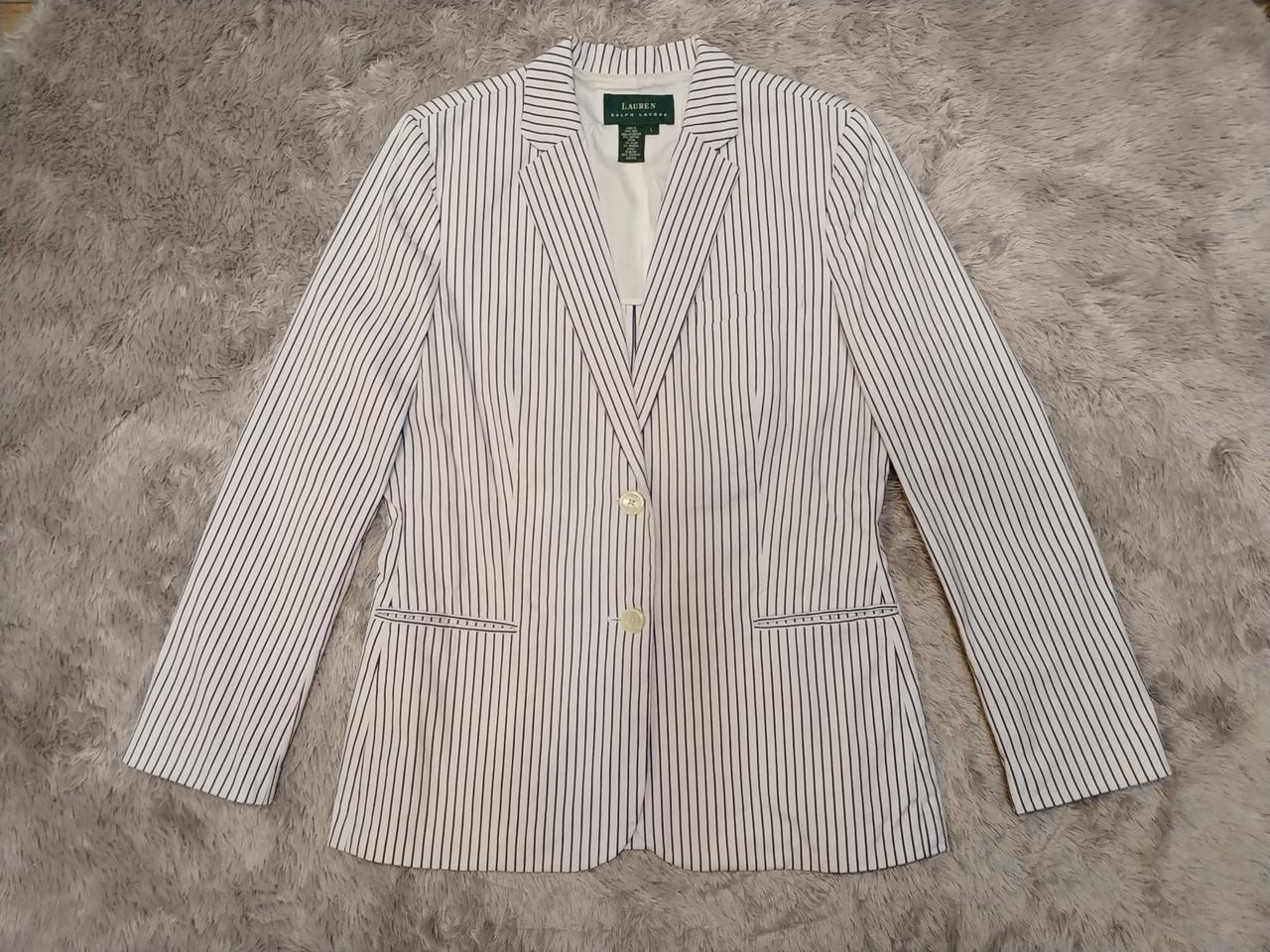 랄프로렌 스트라이프 코튼 자켓
