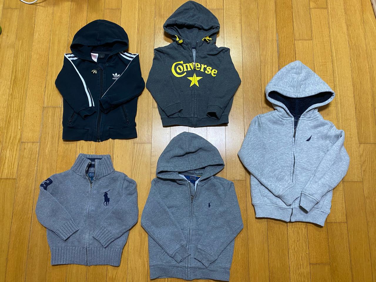 남아 3-5세 집업후드 5종(폴로/아디다스 등)