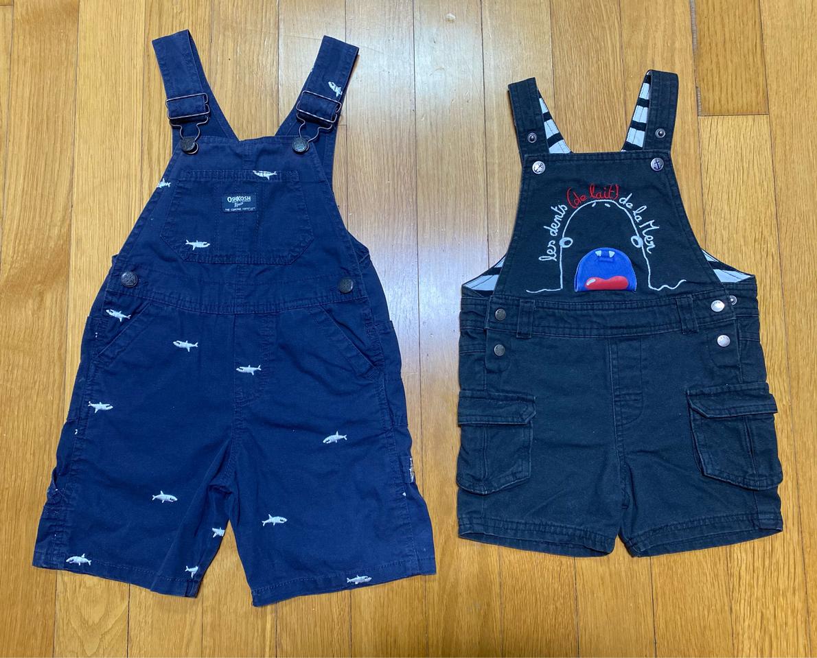 남아 24개월 멜빵바지 2벌