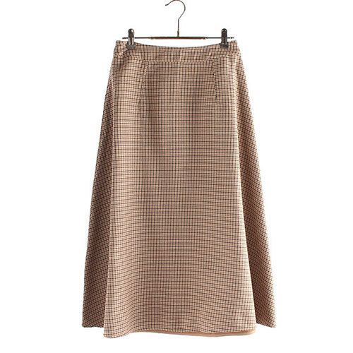 빈티지> 수입빈티지 롱스커트 ANDEMIU체크스커트