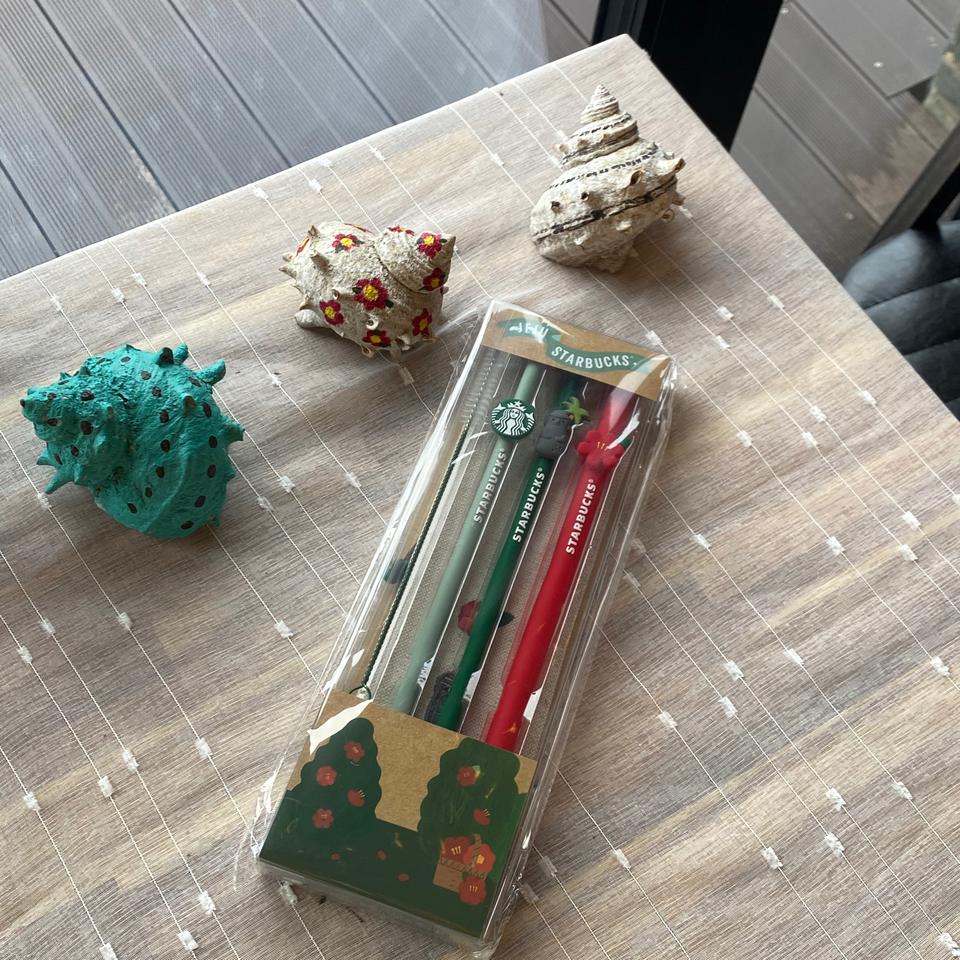 스타벅스 동백 md 제주 한정판 실리콘 스트롱 세트