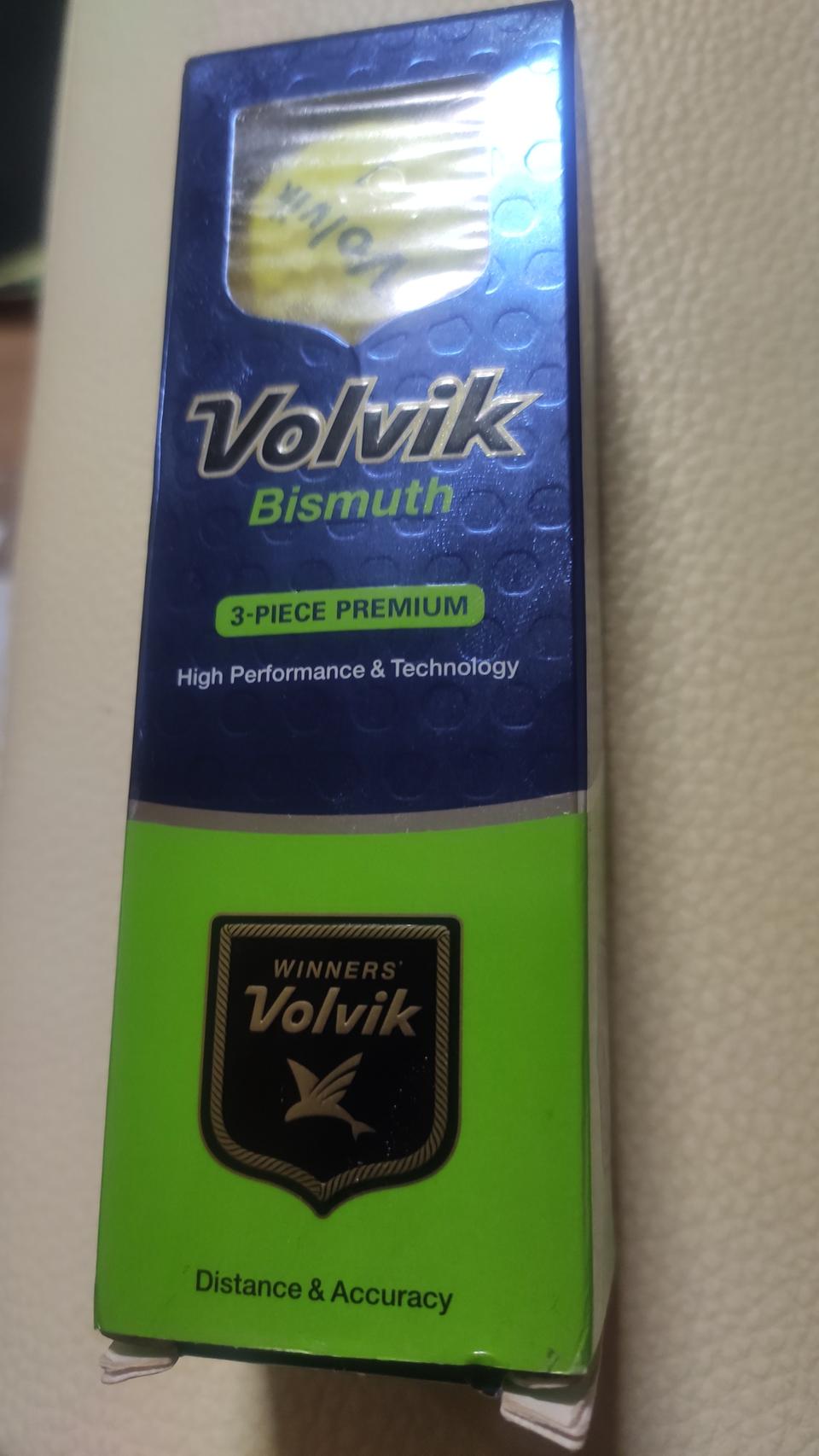 Volvik 볼빅 쓰리피스 3구 새거 형광그린 골프공