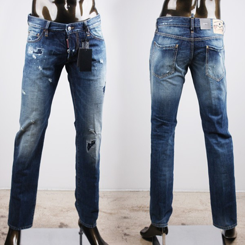 정품 *디스퀘어드2* 디스덧뎀 브라더패치 슬림진 (42)