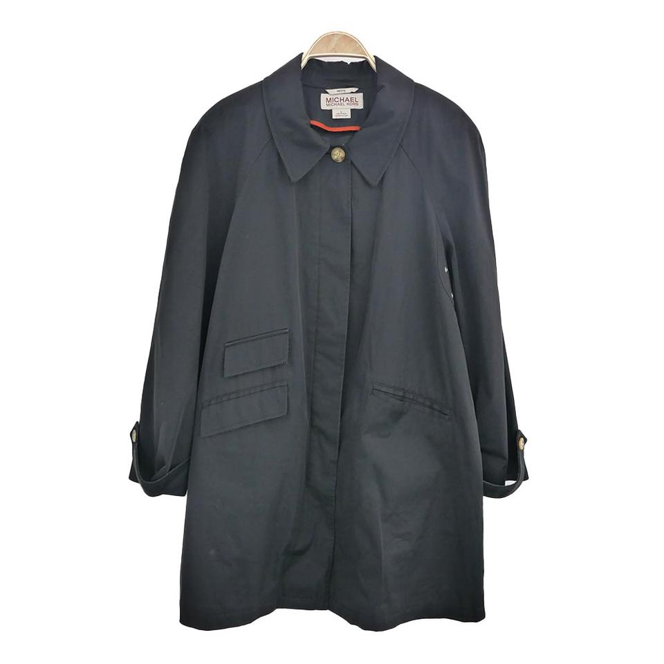 마이클코어스 여성 검정 봄 트렌치코트 