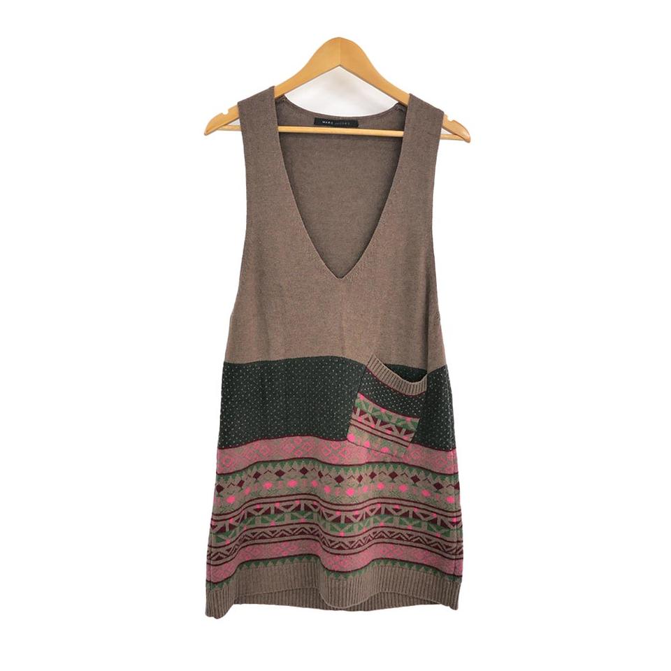 마크제이콥스 캐시미어 패턴 니트 원피스 