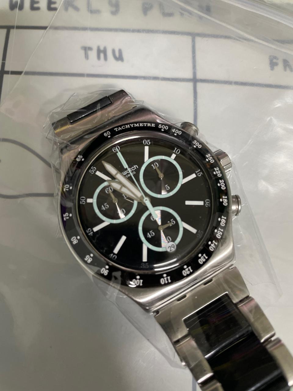 스와치 아이러니 크로노 YVS434G