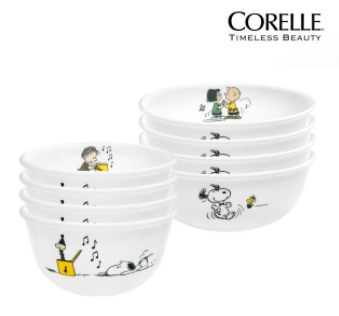 [코렐]스누피 더홈 4인 공기대접세트 8P