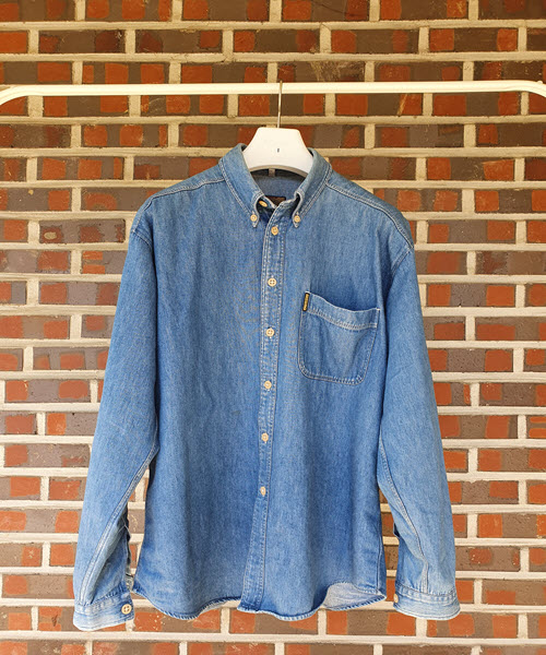 구제픽셀 아르마니 청남방 데님셔츠 청데님남방 사이즈 L 100- 105