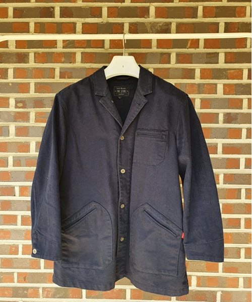 구제픽셀 THESTORI 데님코트 자켓 L 100 사이즈