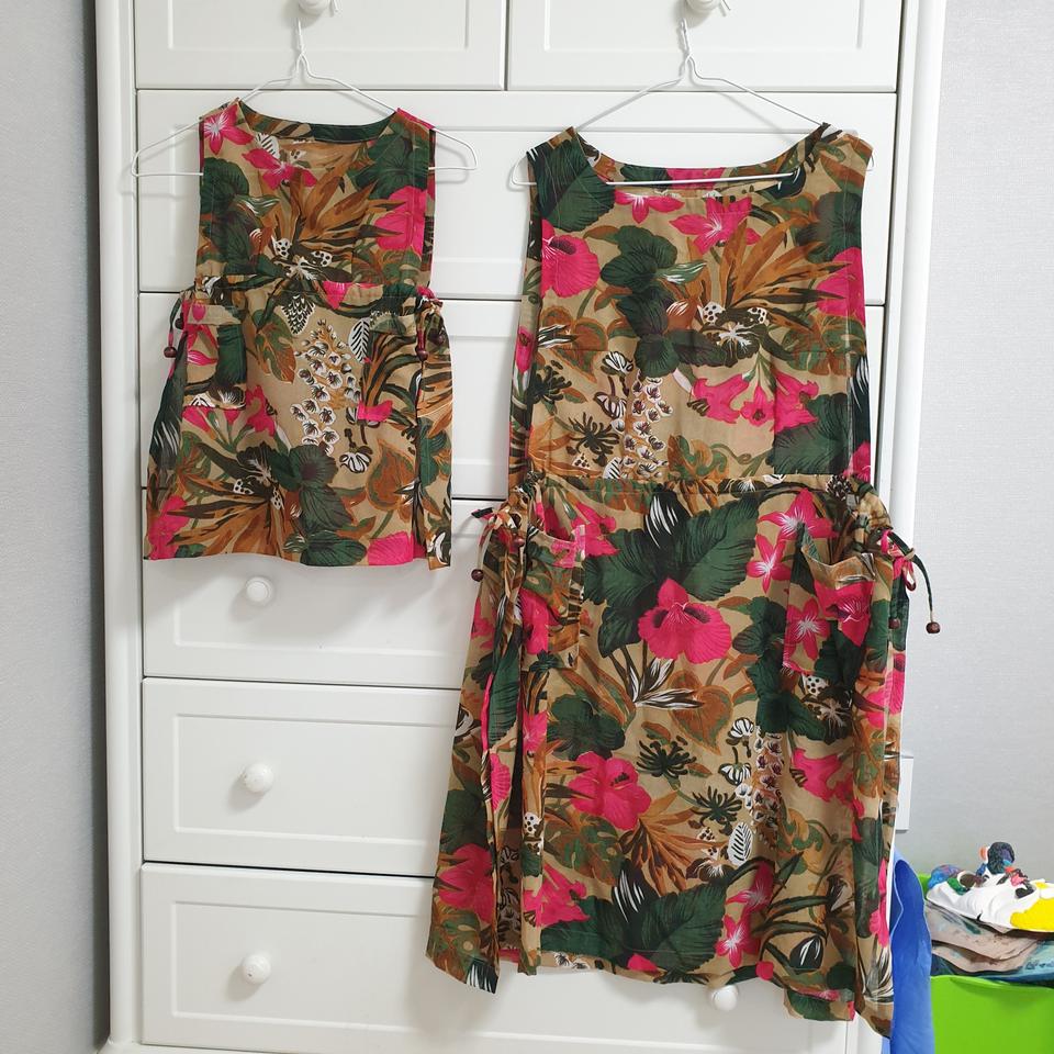 엄마와 딸(3-5세) 커플 원피스 팔아요