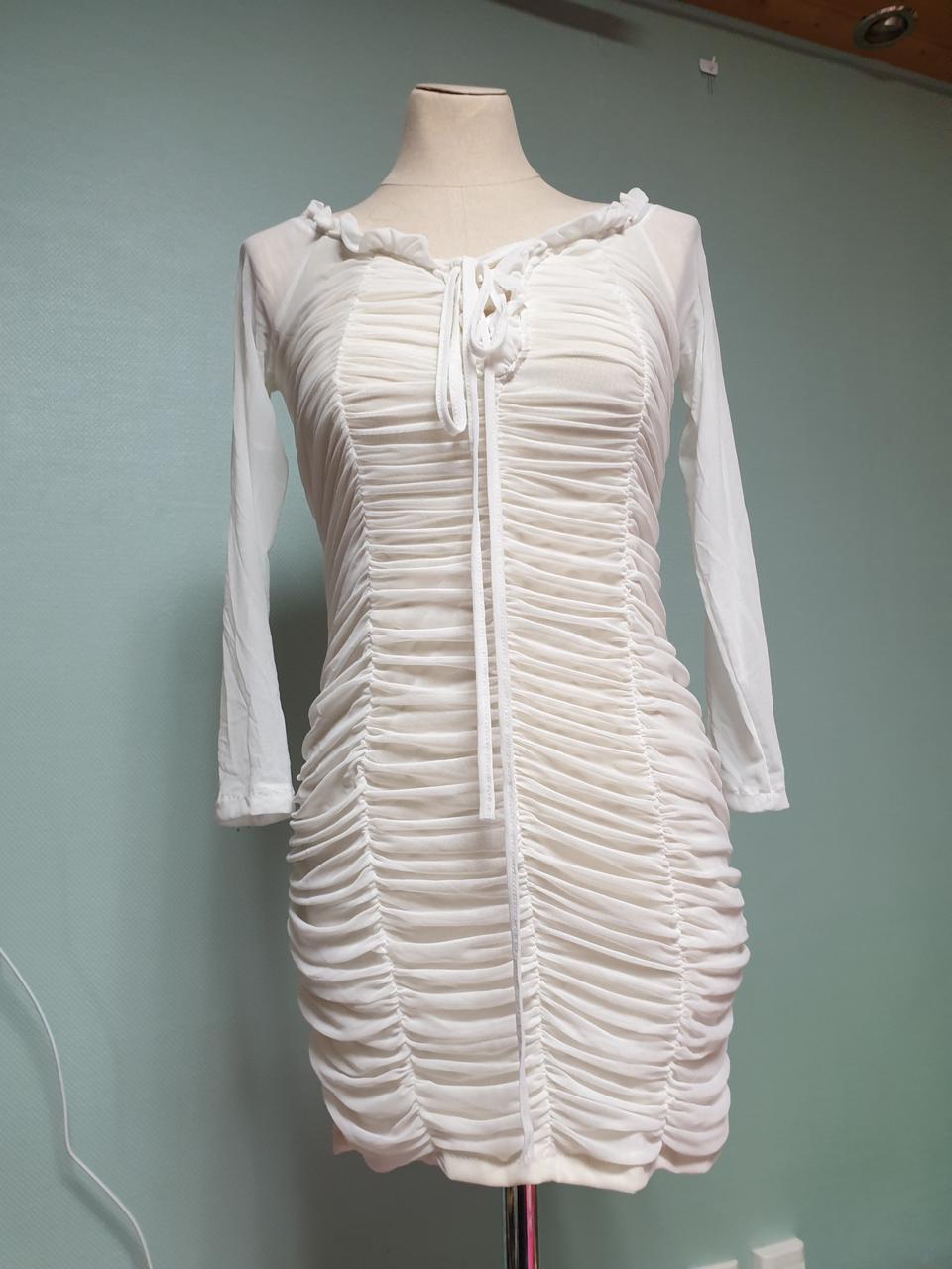 홀복시스루셔링스판미니원피스