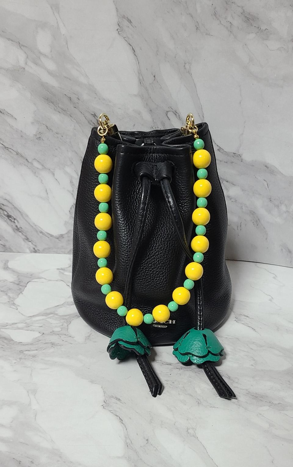 코치 플라워 복주머니가방