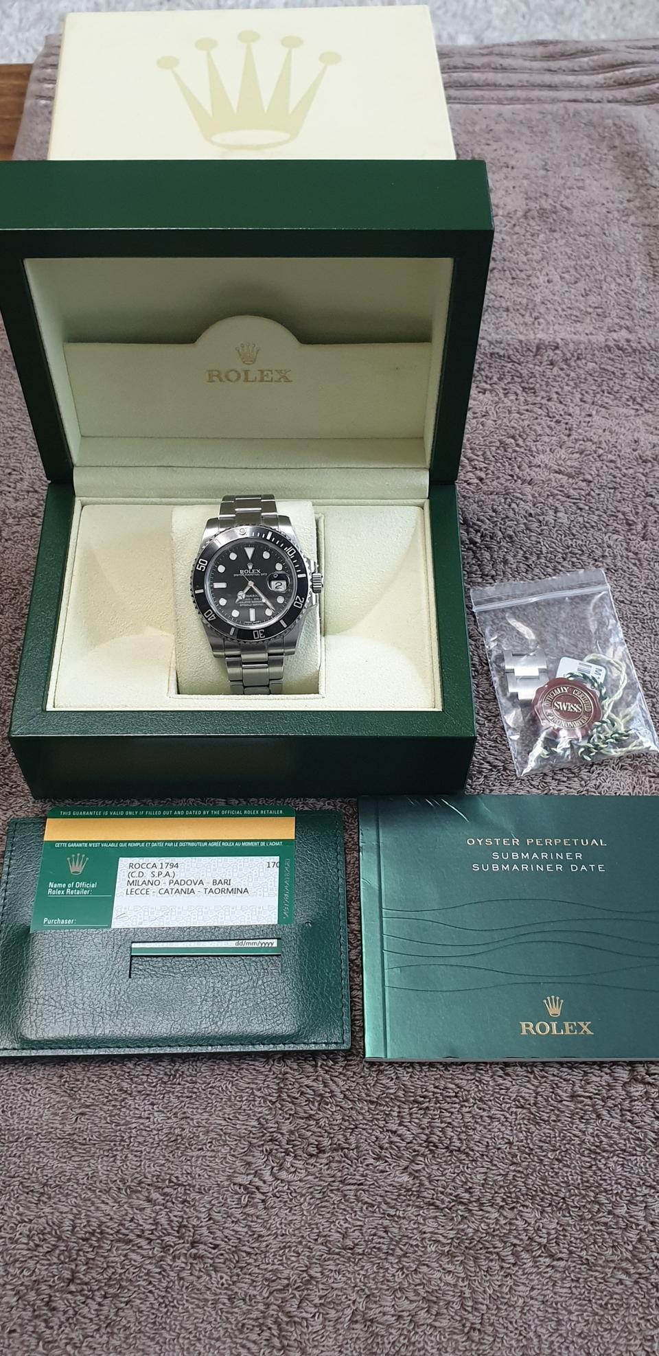 로렉스 서브마리너 블랙 데이트