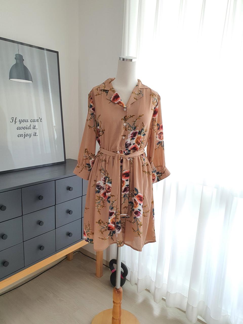 미니 끈 원피스