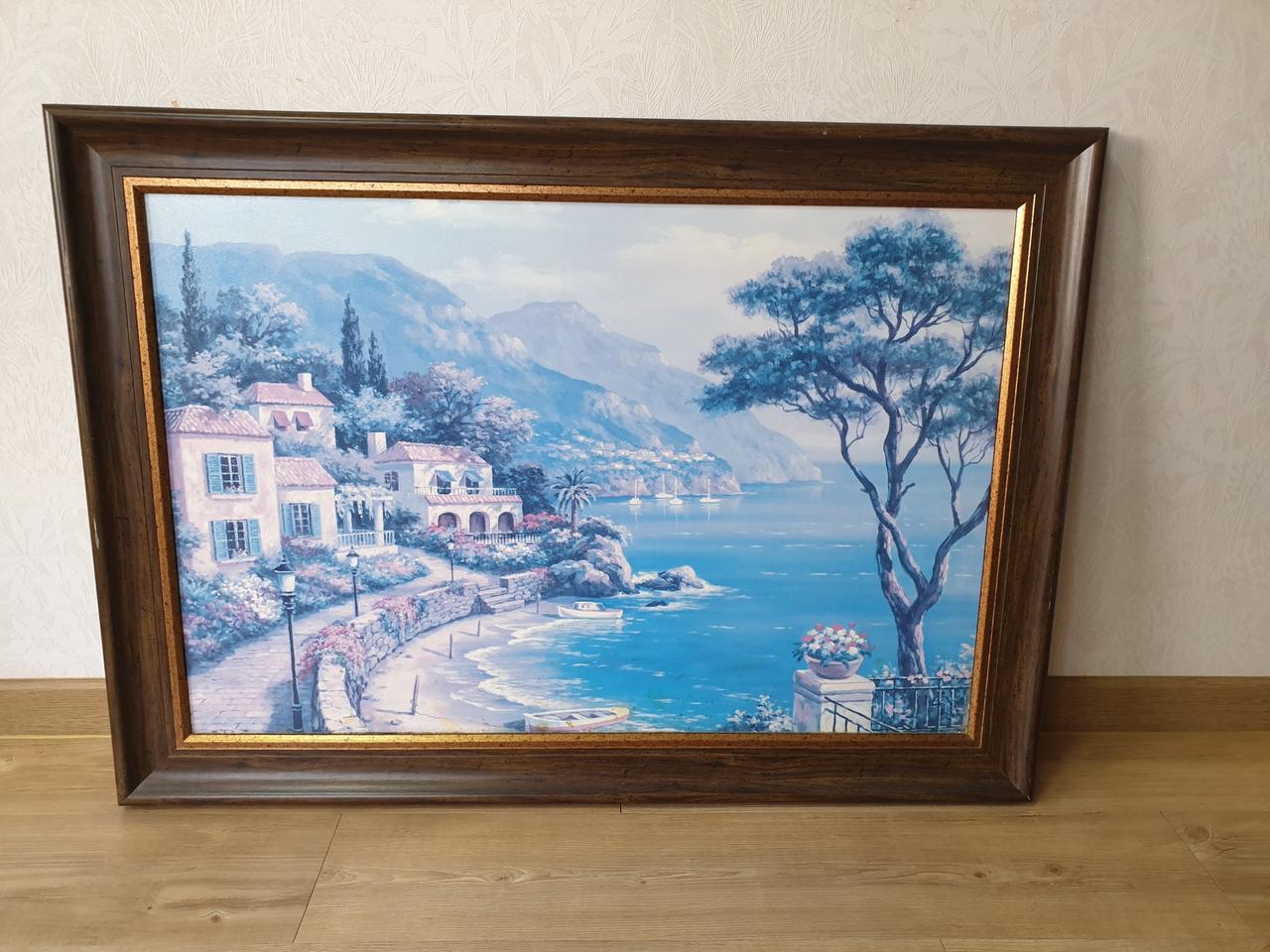 인테리어 미술작품 대형 해변가의 집