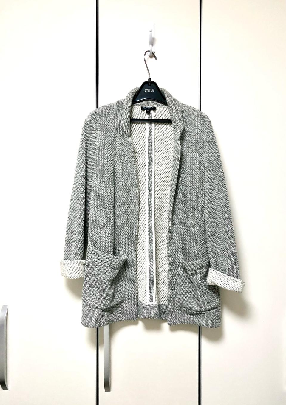 Topshop 탑샵 면 니트 자켓 그레이 55