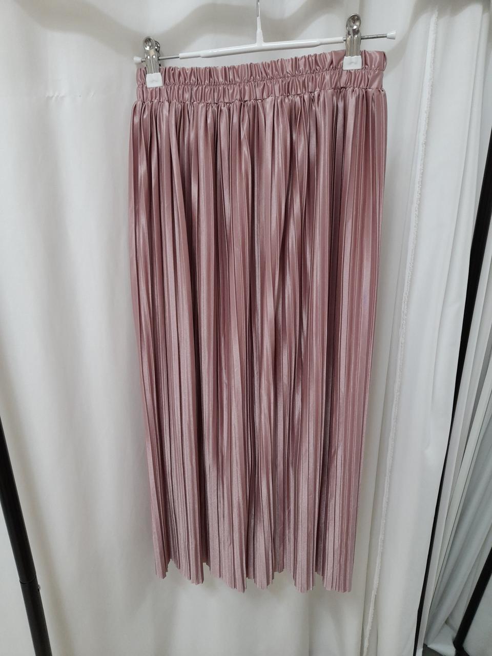 밴딩 플리츠 스커트 핑크