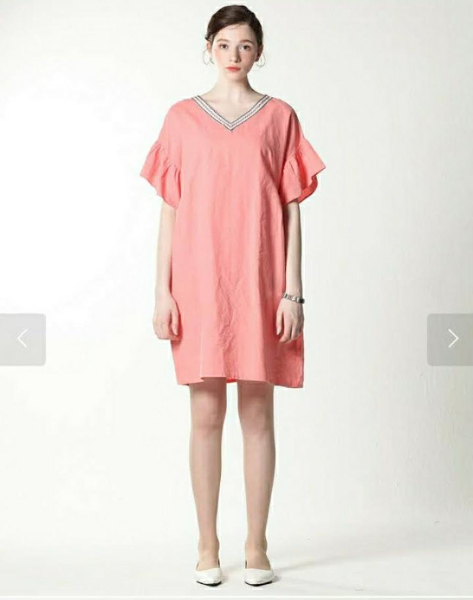 린넨 퍼프 에스니컬 원피스