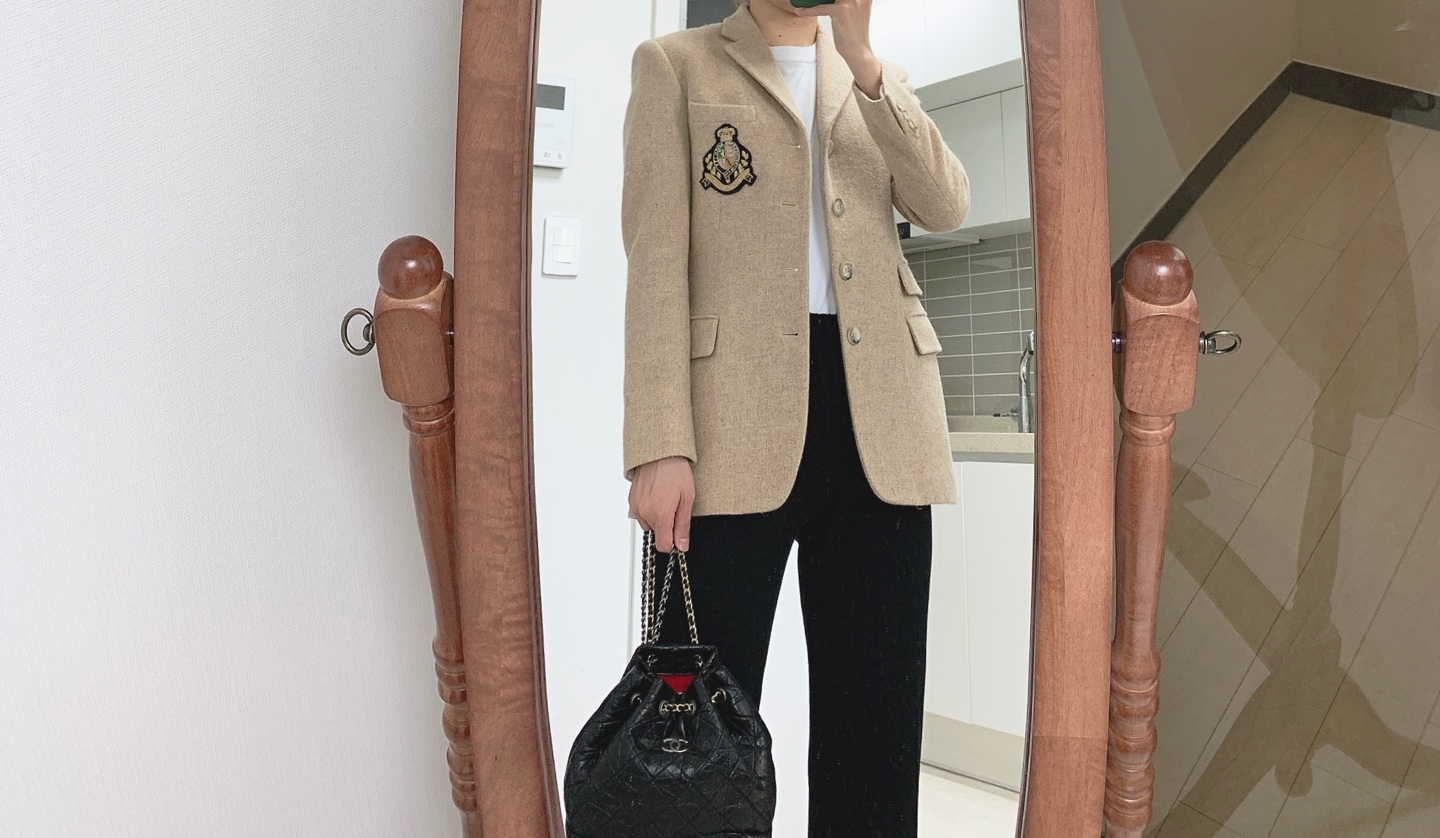 정품 랄프로렌 캐시미어 자켓