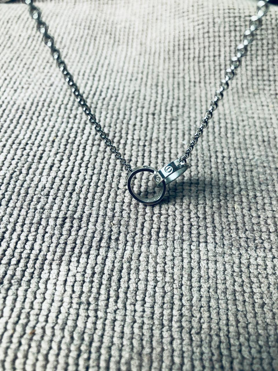 까르띠에 러브목걸이 화이트 골드2개 팝니다