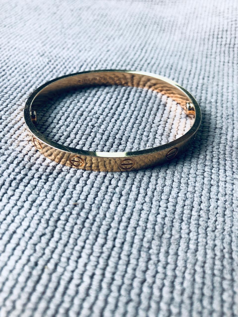 까르띠에 러브팔찌 16호 핑크골드 풀셋트