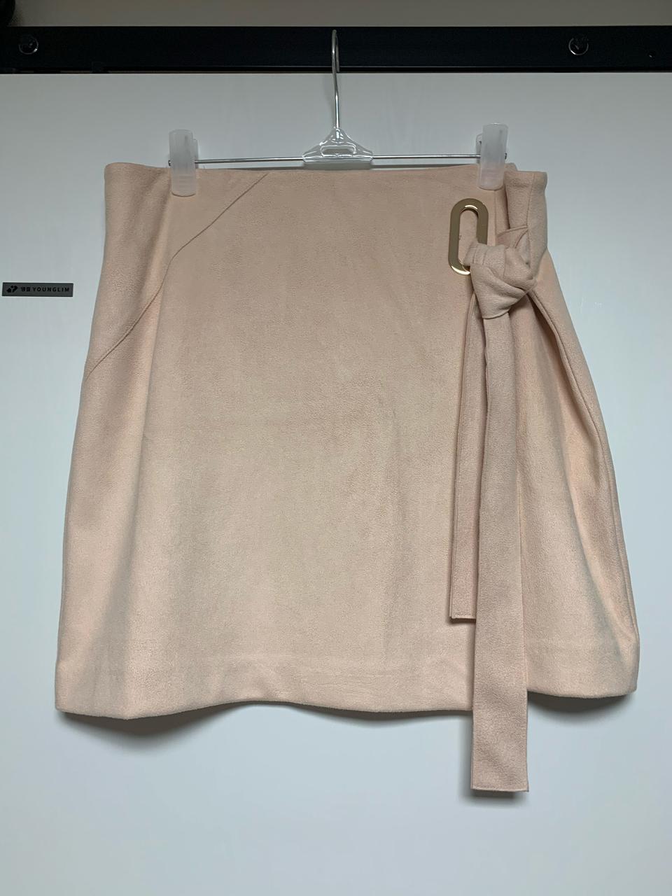 리버아일랜드 연핑크 스커트 66-77 새상품
