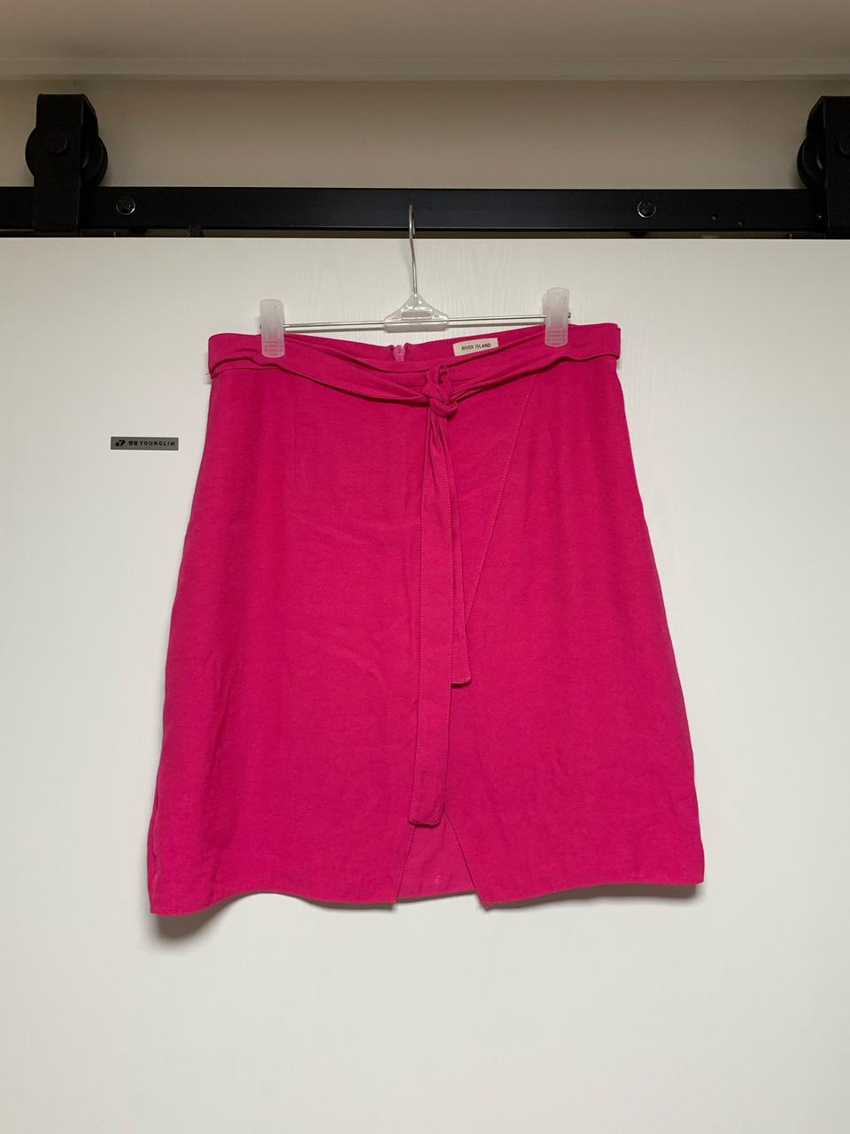 리버아일랜드 핫핑크 스커트 새상품