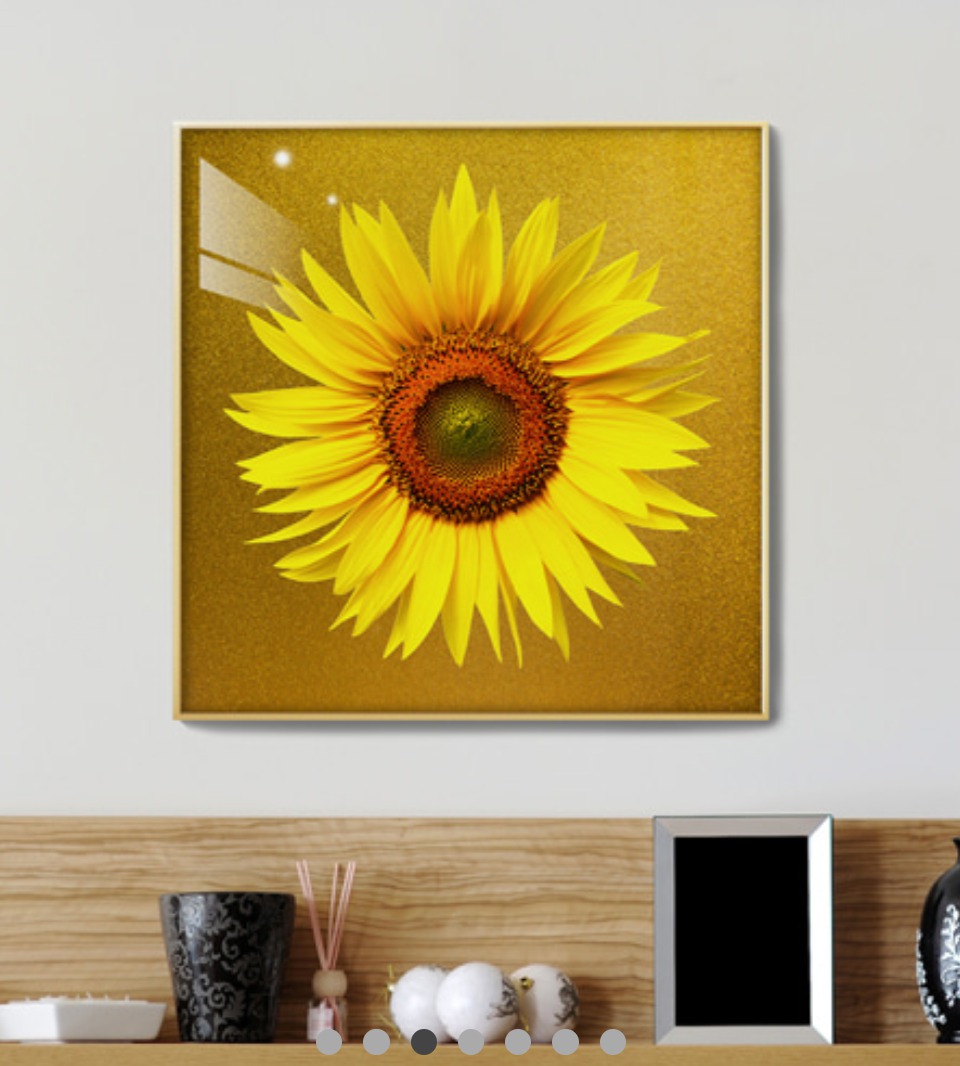 풍수인테리어 황금해바라기 액자