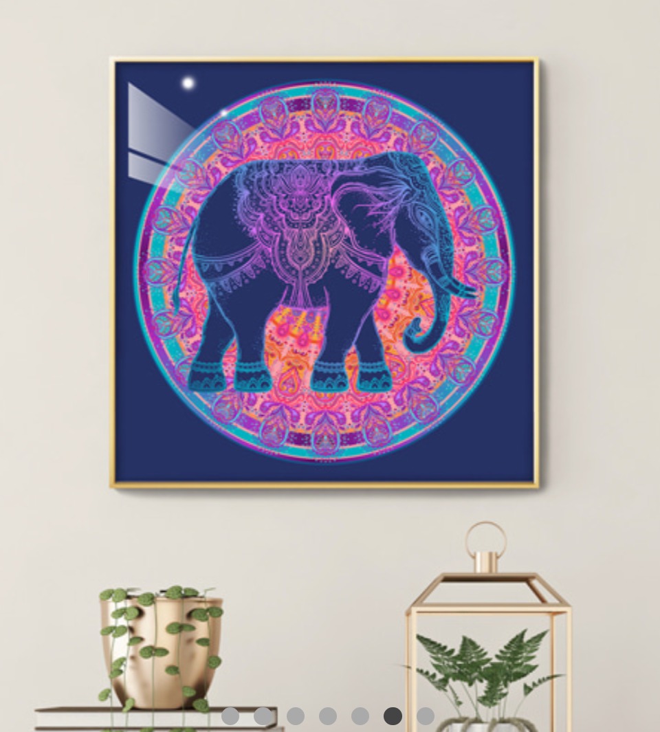 풍수인테리어 코끼리 액자 재물운 건강운