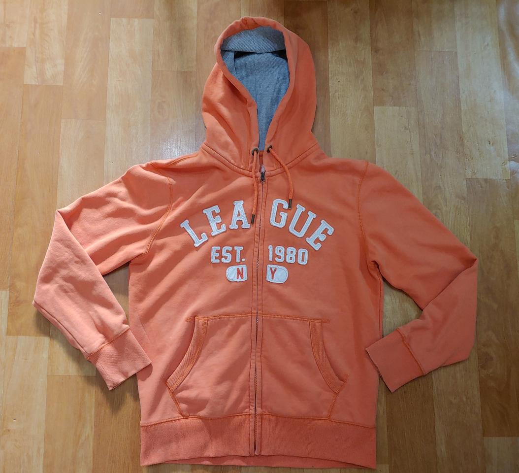 (무료배송)스파오 오렌지색 기모 후드집업(L)