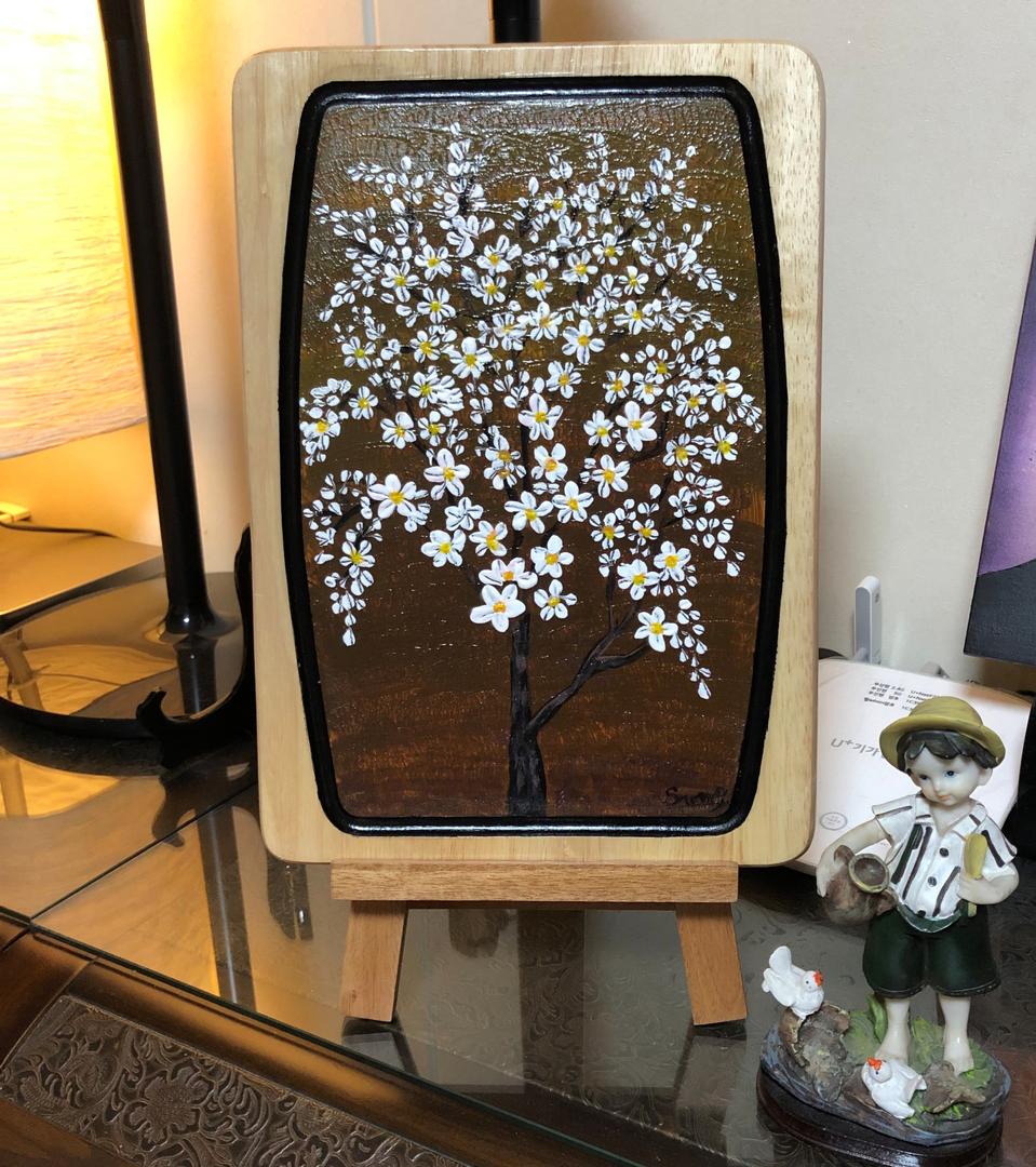 꽃나무 아크릴 인테리어 원목액자 그림액자