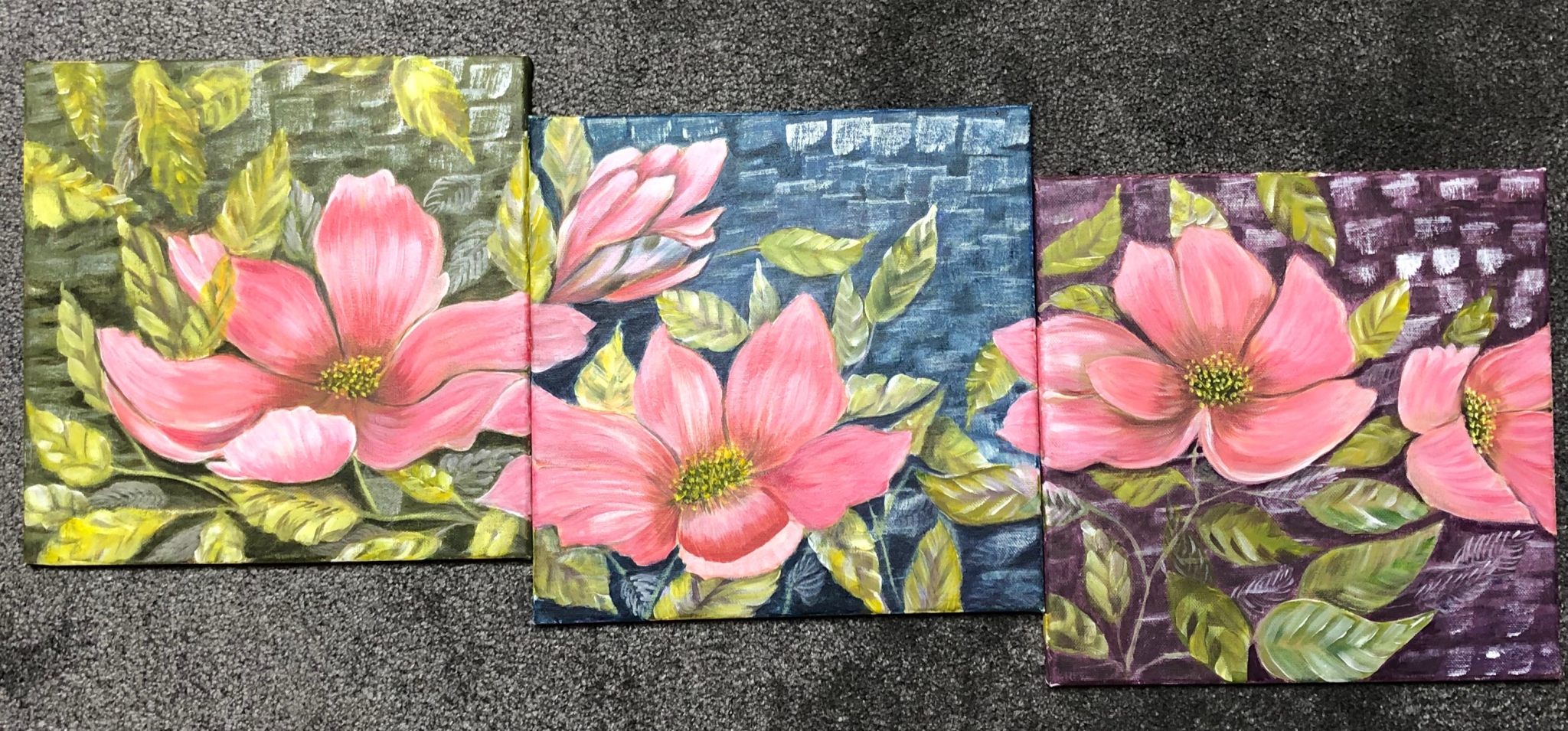 인테리어 꽃나무 아크릴 캔버스 거실 그림액자