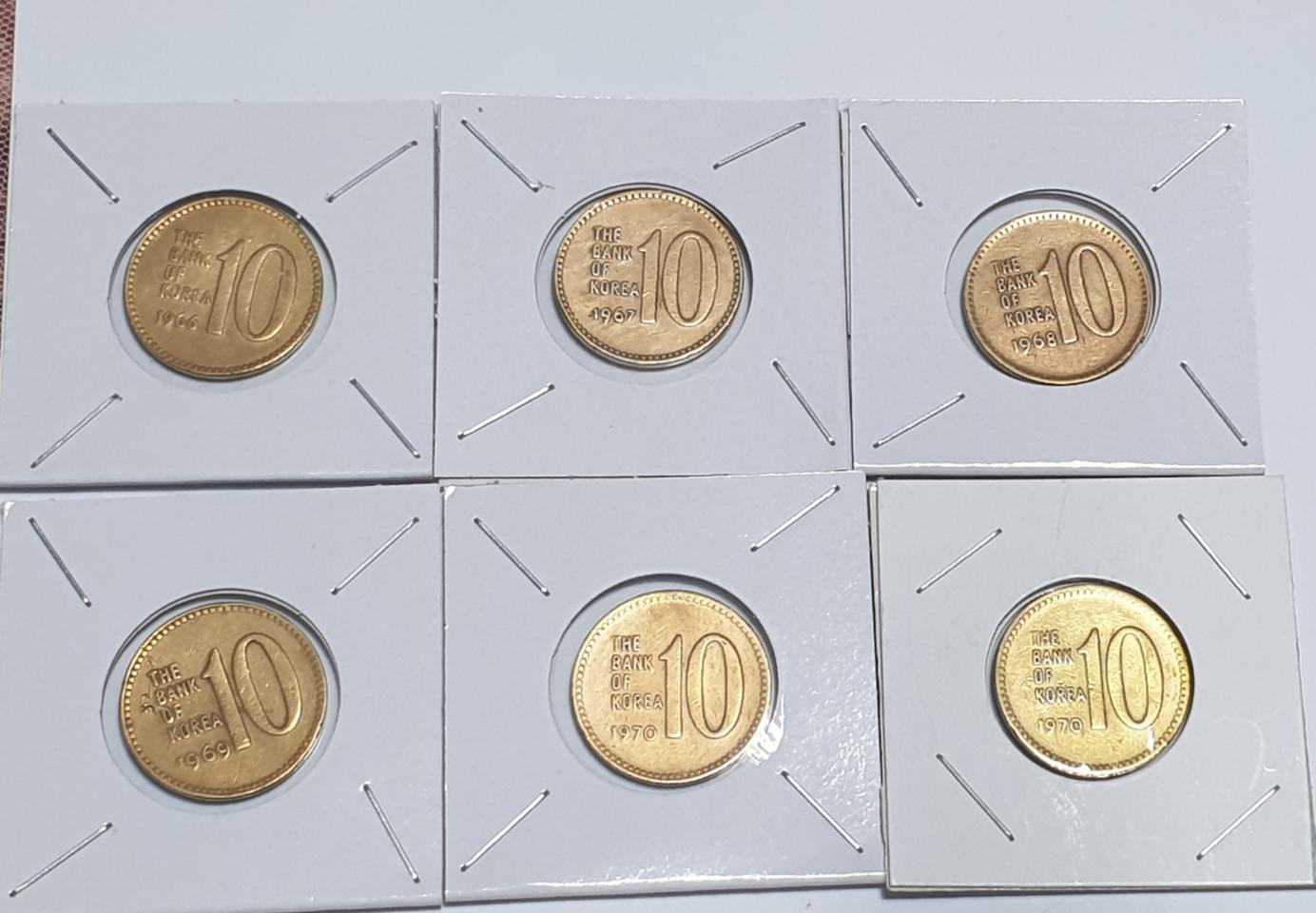 최초년66~70년 적동 황동 3만원 옛날돈 동전 관봉 다발 민트 주화 ㄹ