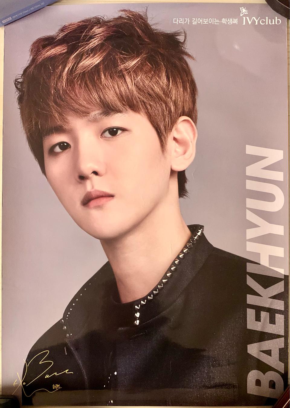 엑소 아이비클럽 백현 포스터 브로마이드