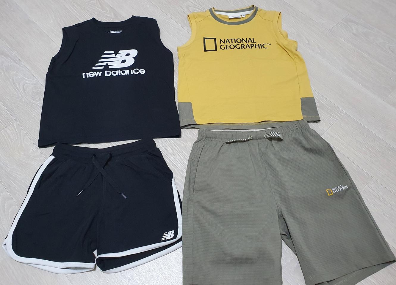 뉴발란스&내셔널지오그래픽 키즈 나시세트